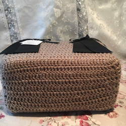 新品✨ 毛糸ハンドバッグ 4枚目の画像