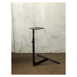 サイドテーブル  アイアン インダストリアル 鉄脚 アンティーク 工業系 ビンテージ 鉄 3枚目の画像