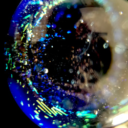 宇宙ガラス　銀河ネックレス 3枚目の画像