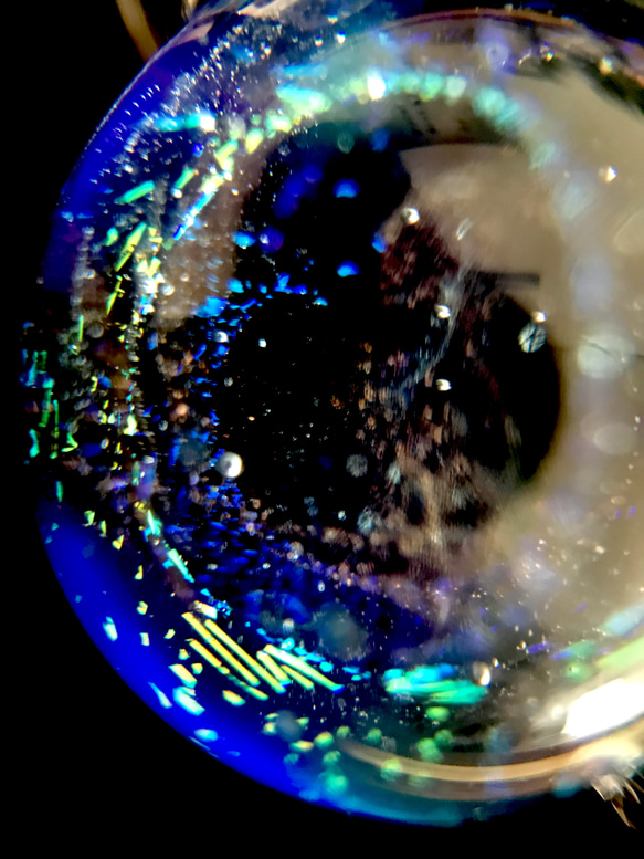 宇宙ガラス　銀河ネックレス 3枚目の画像