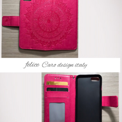 【caro】【新作】iphone7/8/iphone11/pro手帳型 スマホケース エスニック オリジナル 3枚目の画像