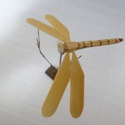 竹細工　バランストンボ（シオカラトンボ） 1枚目の画像
