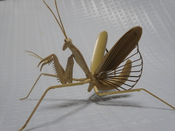 竹細工 カマキリ躍動 立体・オブジェ jiji-thik 通販 13000458