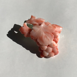 アウトレットSALE＊深海の宝石珊瑚ブローチ『葡萄』R30219 5枚目の画像