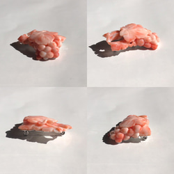 アウトレットSALE＊深海の宝石珊瑚ブローチ『葡萄』R30219 8枚目の画像