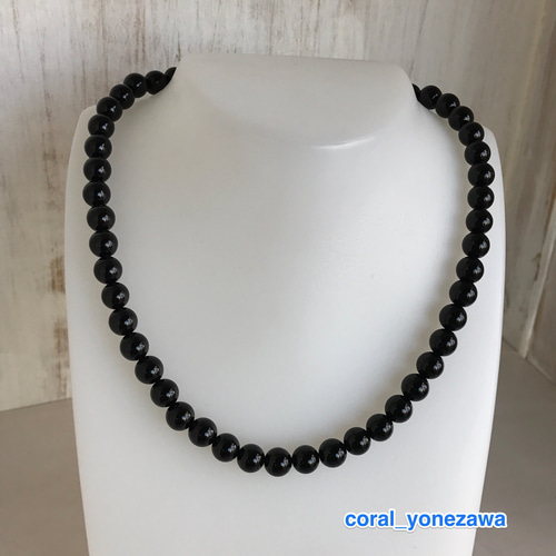 ★限定目玉品★格安お買得ブレス【最高級5A✳︎ブラックオニキス14mm】❤️ 念珠紳士用 ブラックオニキス 大丸 片手 焦茶正絹房2.5寸共