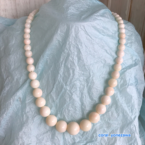 天然黒珊瑚ネックレス（大玉１０mm珠）鑑別書付き⑧ 黒珊瑚 ネックレス 6mm玉〜12mm玉 内径62cm ブラックコーラル