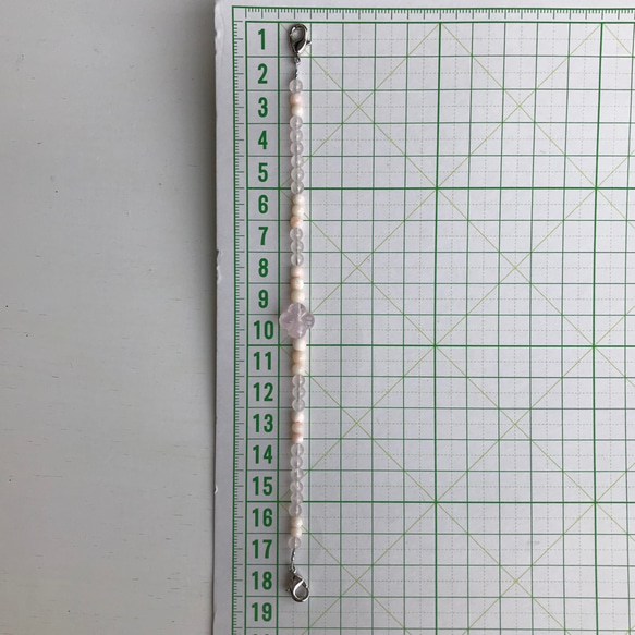 ローズクォーツのお花が可愛い羽織紐＊ピンク珊瑚入り 6枚目の画像