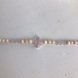 ローズクォーツのお花が可愛い羽織紐＊ピンク珊瑚入り 7枚目の画像