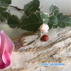 アウトレット＊珊瑚かんざし＊花と蕾 4枚目の画像