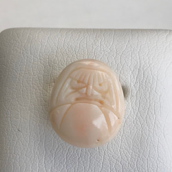 珊瑚彫刻『達磨・ダルマ』福リング・指輪　SALE 5枚目の画像