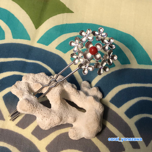 アンティーク珊瑚かんざし玉11個セット