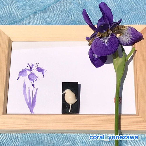 訳あり特価品＊珊瑚彫刻・鼈甲ブローチ・ペンダント兼用『ふくらしぎ 