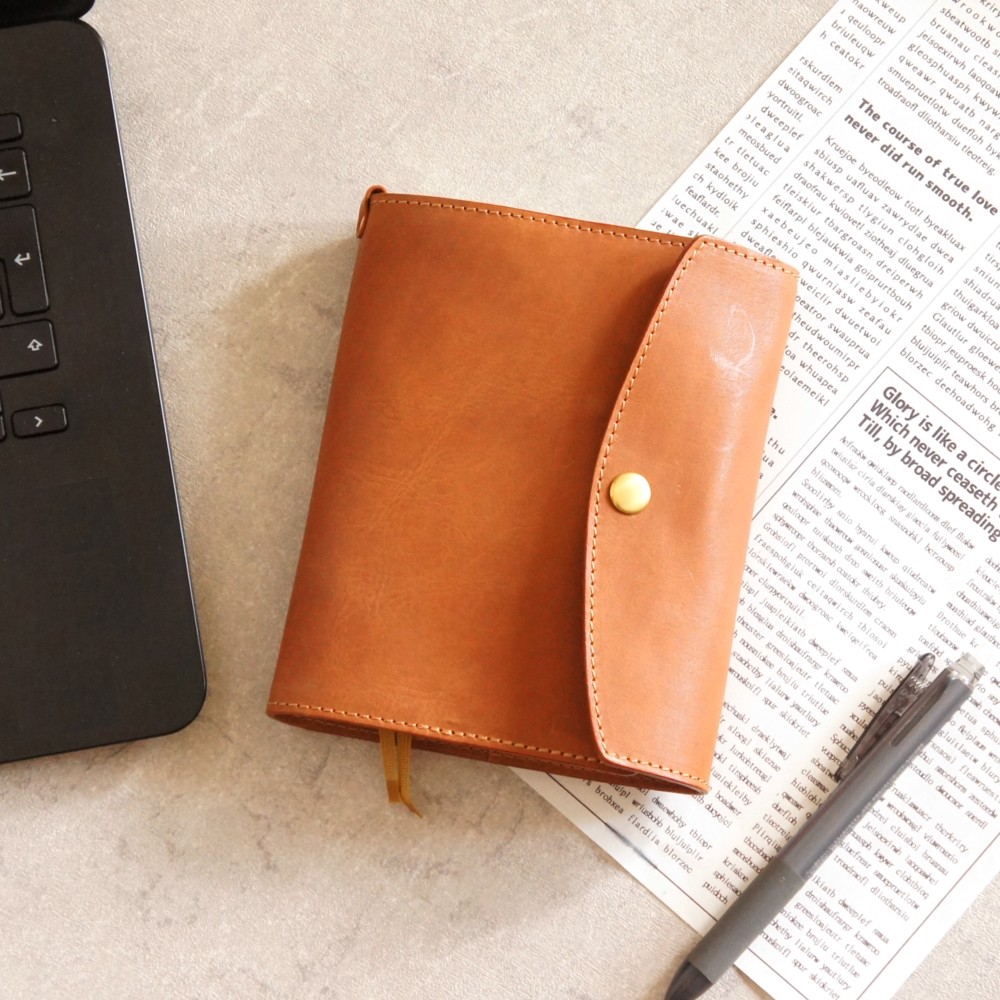 ほぼ日手帳カバー【A6サイズ 1日1ページ用】 本革（ブラウン）