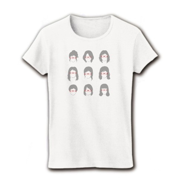 ※期間限定割引　送料無料 新品 メガネ女子　メンズ レディース Tシャツ 2枚目の画像