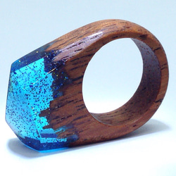 &lt;20% OFF&gt; Wood Resin “Fantastic Ring” [免費送貨] 請告訴我們您想要的尺寸。 第3張的照片