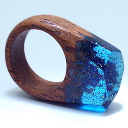 &lt;20% OFF&gt; Wood Resin “Fantastic Ring” [免費送貨] 請告訴我們您想要的尺寸。 第4張的照片