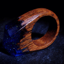 &lt;20% OFF&gt; Wood Resin “Fantastic Ring” [免費送貨] 請告訴我們您想要的尺寸。 第5張的照片