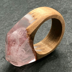 &lt;20％OFF&gt;木材樹脂“夢幻般的戒指/ Tochi皺紋” [免費送貨] 第2張的照片