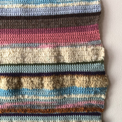 ウール　長方形サイズ　かぎ針編みのマット 6枚目の画像