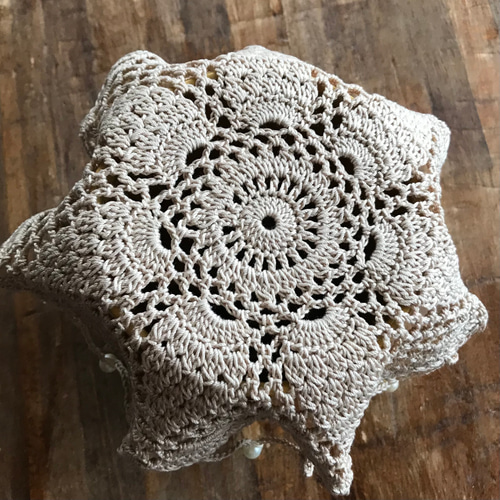 海外店ジャグカバー★レースドイリー10星形スカラップ&天使と薔薇マグネット新品 海外店ジャグカバー☆レースドイリー10星形スカラップ&天使と薔薇