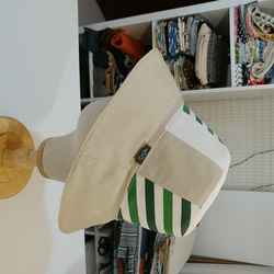 手工雙面漁夫帽 (handmade Reversible Bucket Hat) 寬帽檐形 第2張的照片