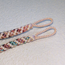 羽織紐　ピンクの八つ組 3枚目の画像