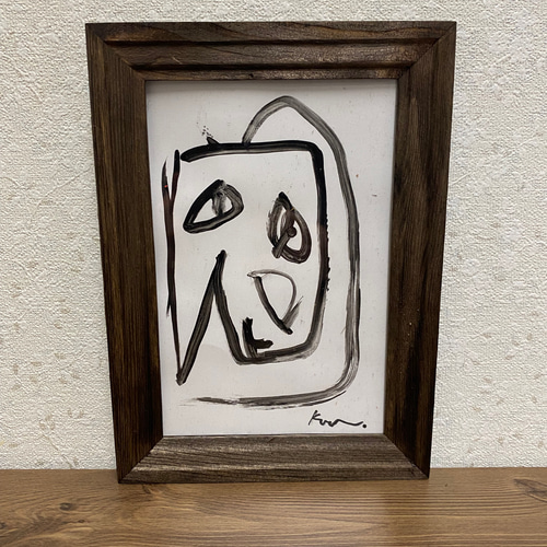 変な絵 現代アート イラスト インテリア アートフレーム イラスト