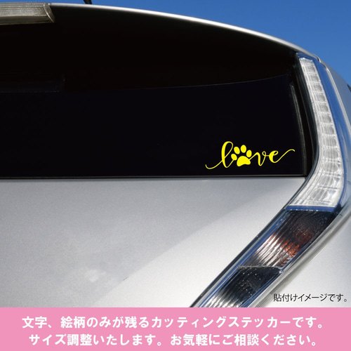 車 犬 ステッカー 犬好き ネコ好き 交通安全 カッティング カー 