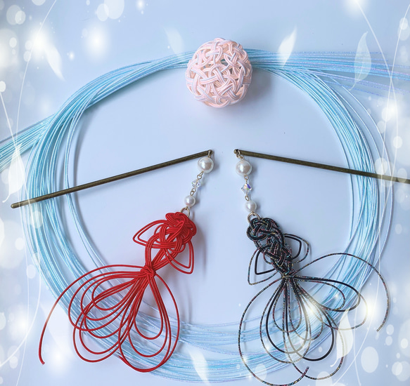 金魚が泳ぐかんざし かんざし mari-na39 通販 12232809｜Creema(クリーマ)