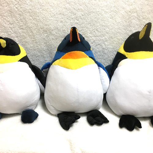 紳士ペンギン ぬいぐるみ アーティストベア 海外作家様 ハンドメイド