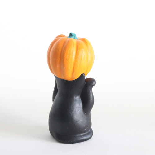 がいこつ猫とかぼちゃ ハロウィン その他置物 Eishun えいしゅん