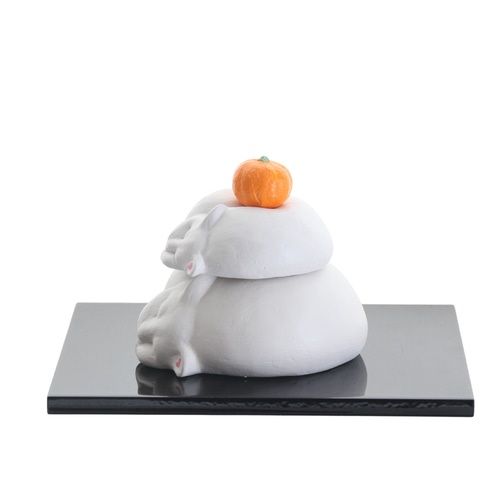 眠り猫鏡餅 鏡餅 Eishun えいしゅん 通販 10304928｜Creema(クリーマ