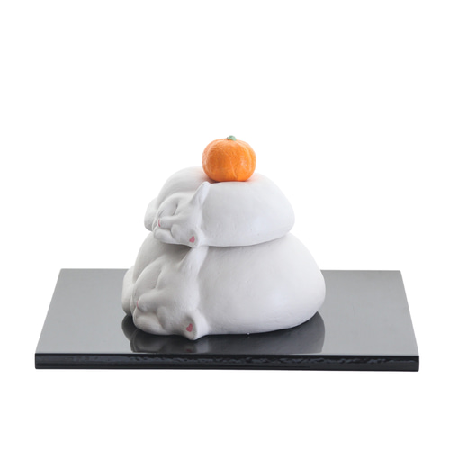 眠り猫鏡餅 鏡餅 Eishun えいしゅん 通販 10304928｜Creema(クリーマ)