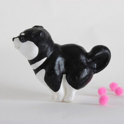 【国内送料無料】黒の柴犬うんち B 5枚目の画像