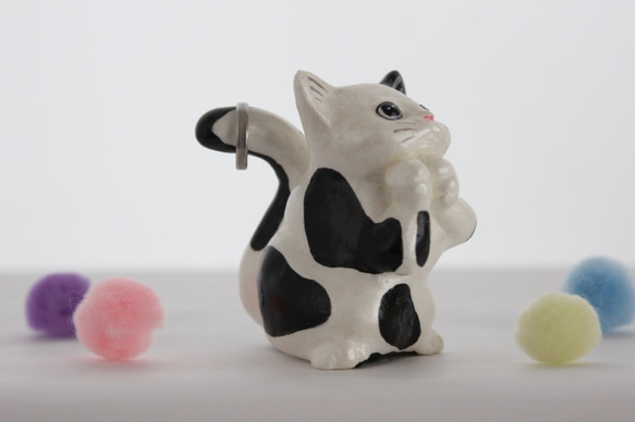 【國內免費送貨】Black Buttery Cat Ring Holder 第10張的照片