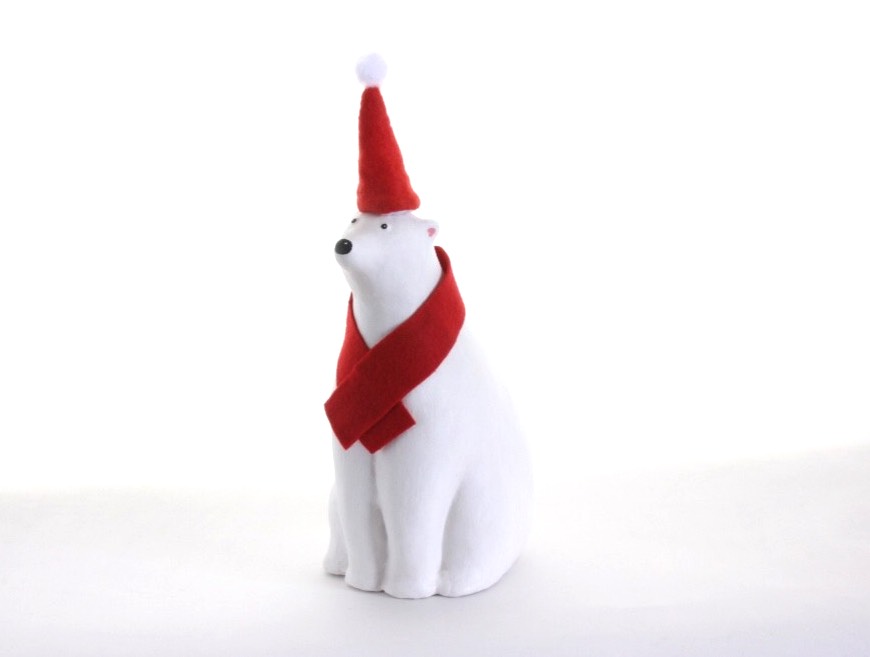 しろくまサンタ、お正月飾りにも!
