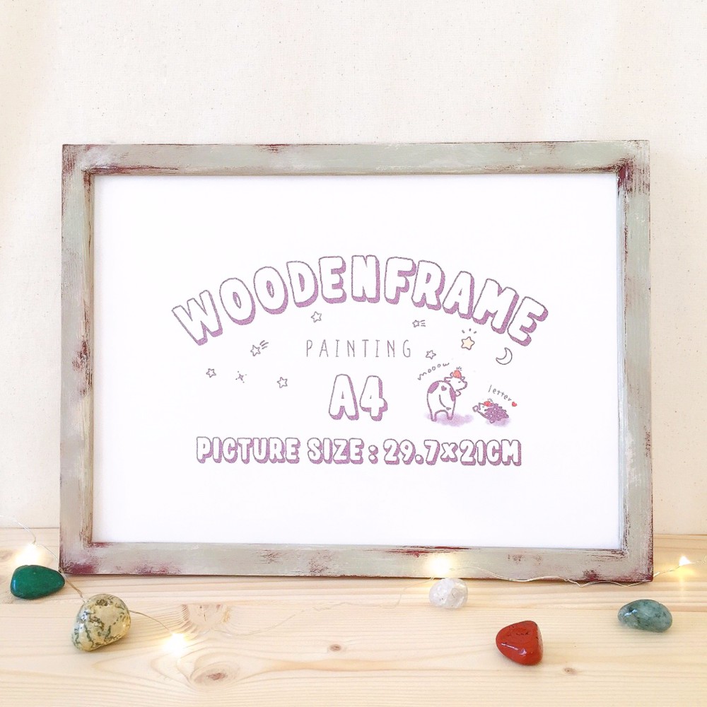 アンティーク調 ハンドメイド フォトフレーム