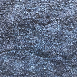 阿波藍でそめた毛糸で編んだセーター 4枚目の画像