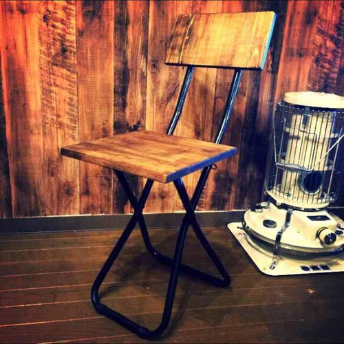 折りたたみチェア 椅子 アンティーク インダストリアル アイアン