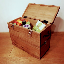 ヒノキのスパイスボックス-2段- キッチンツールボックス 調味料ボックス 4枚目の画像