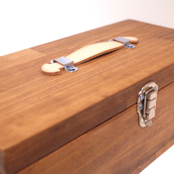 革ハンドルのスパイスボックス  キッチンツールボックス 4枚目の画像