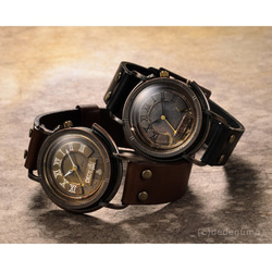 【完売】「昇降機」手作り時計 ベルトカラ―3色／名入れ可　 1枚目の画像