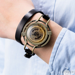 【完売】「天球儀2」手作り腕時計 3枚目の画像