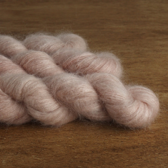 手染め糸　＊桜　mohair＊ 4枚目の画像