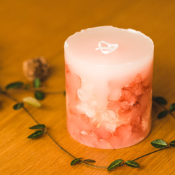 Botanical candle pink【紫陽花】 2枚目の画像