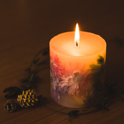 Botanical candle pink【紫陽花】 3枚目の画像