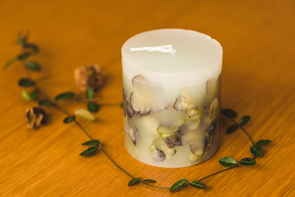 Botanical candle green【紫陽花】 2枚目の画像