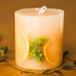 Botanical candle【Orange】 1枚目の画像