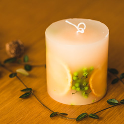 Botanical candle【Orange】 2枚目の画像